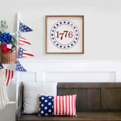 8"x8" "1776" - Framed
