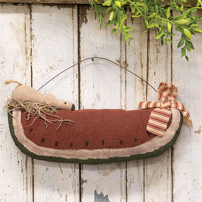 Primitive Mouse on Watermelon Hanger