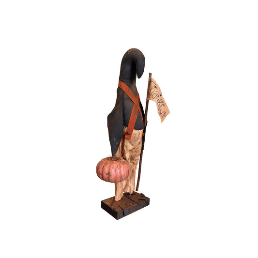 23" Primitive Fall Crow crafted by "Dawn's Attic Treasures"