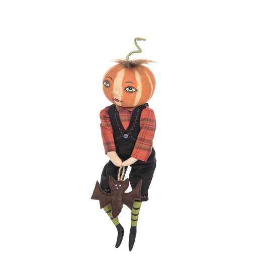 Nevin Pumpkin Gathered Traditions Art Doll