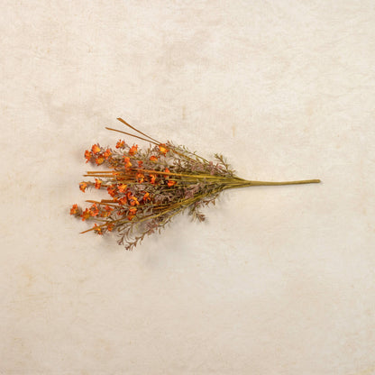 20" Orange Wildflower and Grass Bush