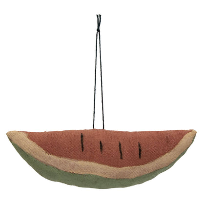 Watermelon & Seeds Ornaments - Set of 3