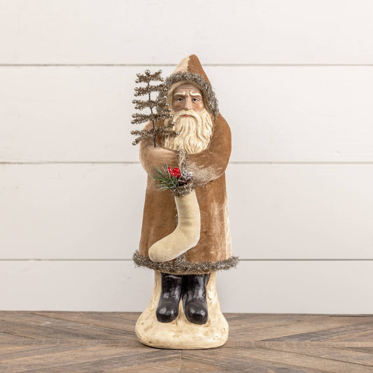 16.5" Fawn Velvet Vintage Belsnickel
