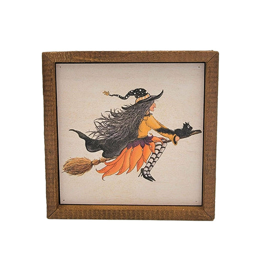 6x6 Witch Broom Ride Halloween decorations - Wall Decor