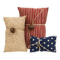Primitive Americana Jingle Bell Pillows - Set of 3