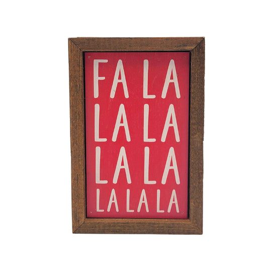 6X4 Fa La La Wall Accent Sign