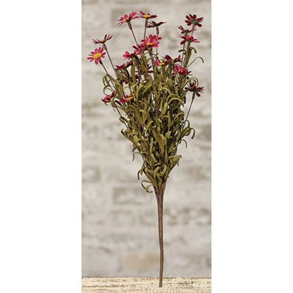 18" Burgundy Daisy Bush