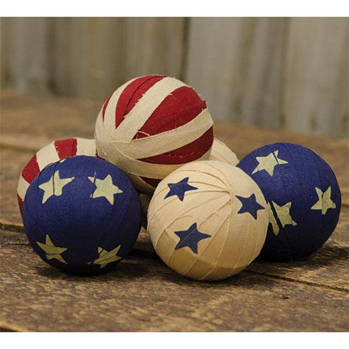 Americana Rag Balls (Set of 6)