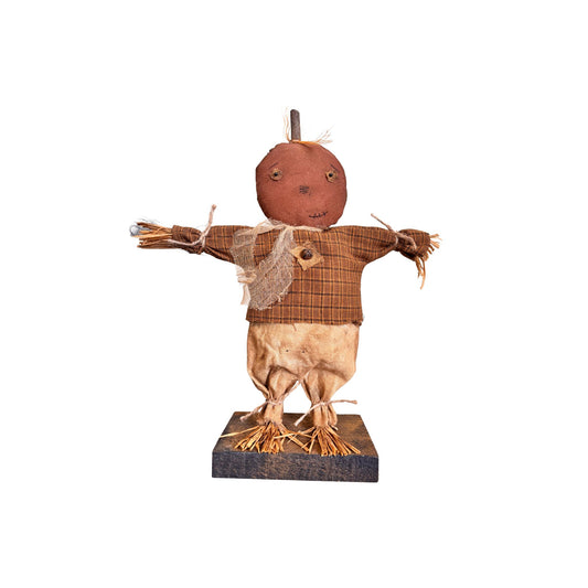 14" Mr. Patterson Pumpkin crafted by "Dawn's Attic Treasures"