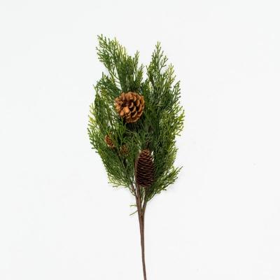 30" Cedar and Pinecones Spray